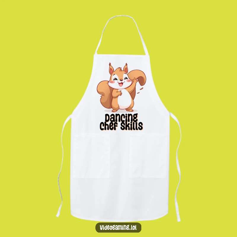 Funny Dancing Squirrel Victory Apron: Cook Up Wins with Humor