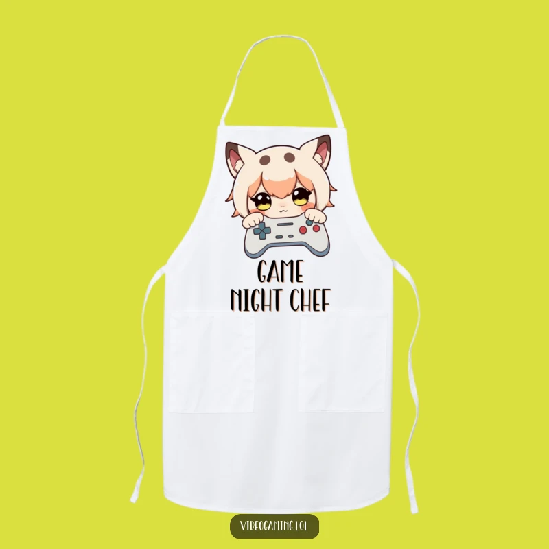 Funny Gamer Apron - Kitchen Wear for Curious Cooks Who Love Gaming