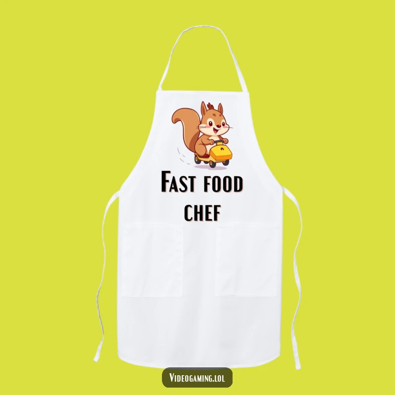 Funny Squirrel Racer Apron - Kitchen & Energetic Gift