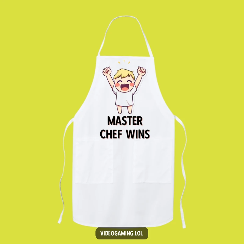 Funny Victory Celebration Apron - Cook Like a Champion!