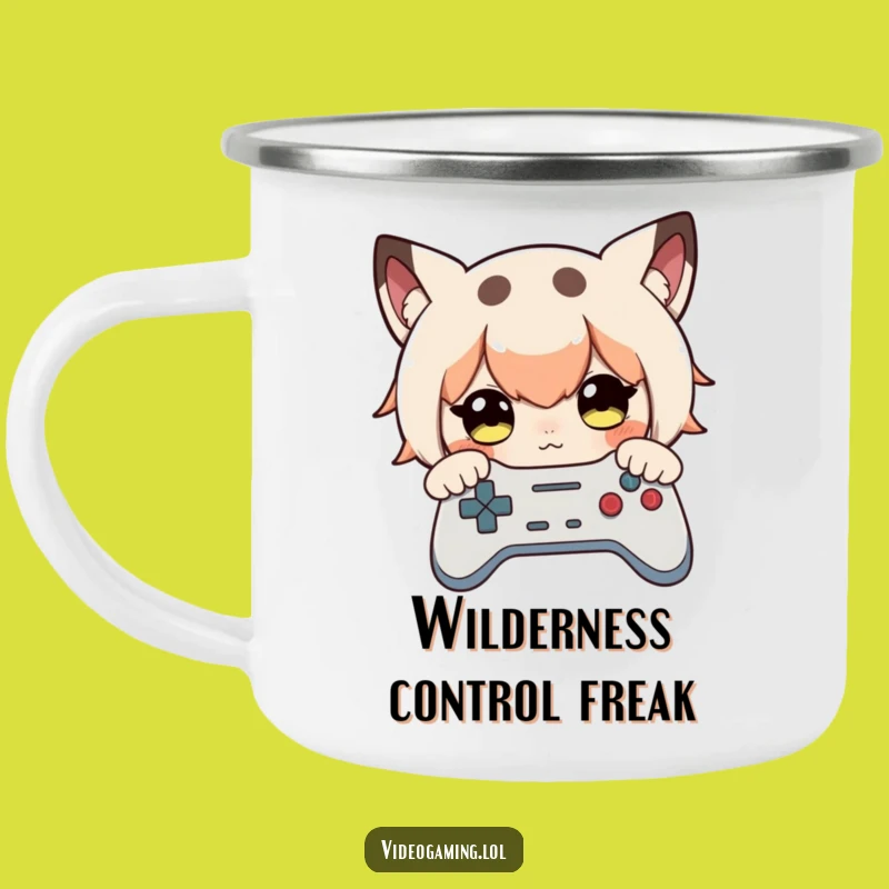 Funny Gamer Camping Mug - Durable Cup for Curious Campers Who Love Games