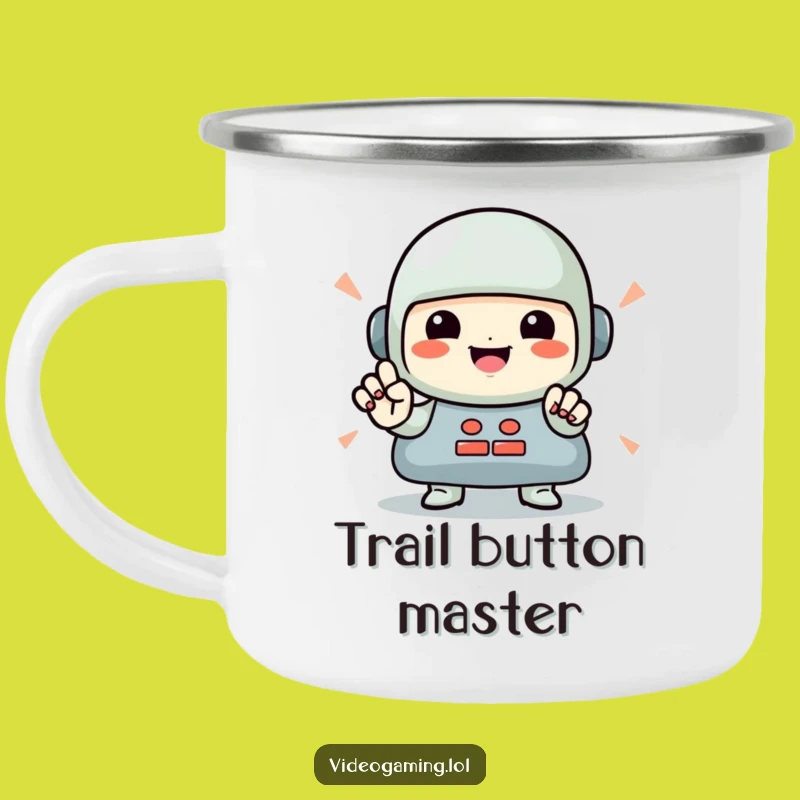 Funny Gamer Camping Mug: Rapid Presses for Your Outdoor Adventures!