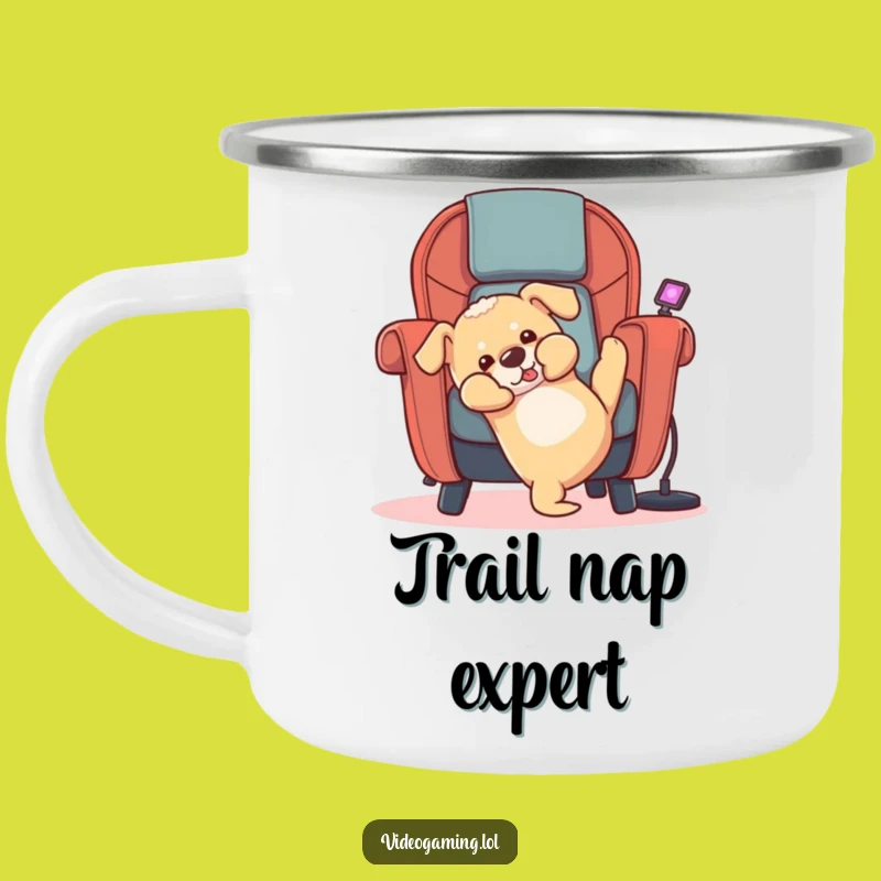 Funny Puppy Gaming Camping Mug - Hilarious Outdoor Gift