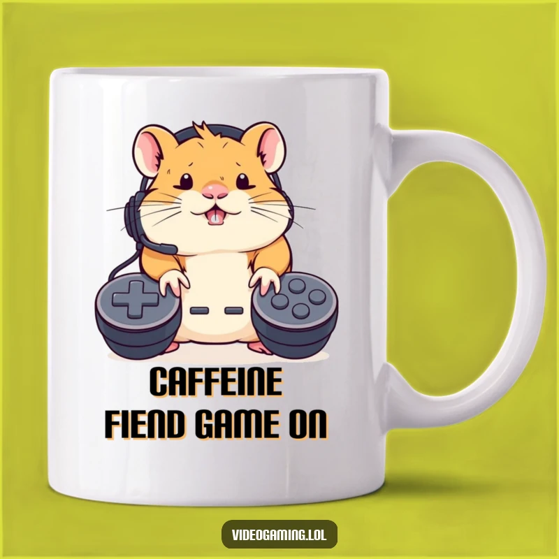 Funny Hamster Gamer Mug: Intense Gaming Session Gift for Controllers