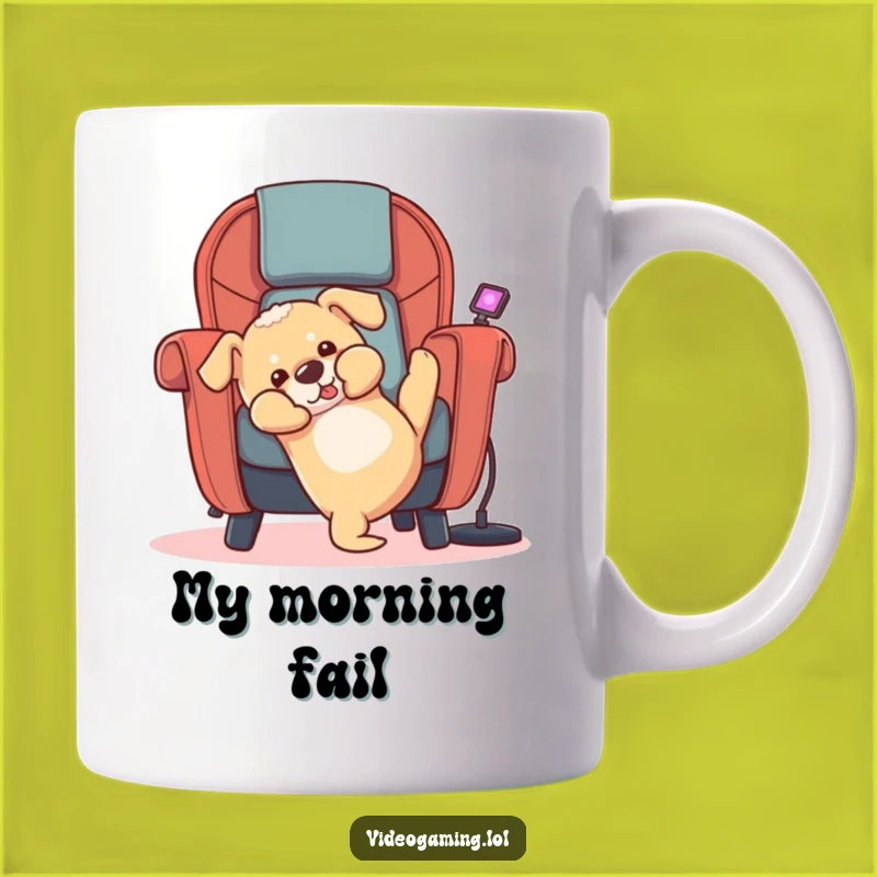 Funny Puppy Gaming Fail Mug - Hilarious Gamer Gift for Dog Lovers