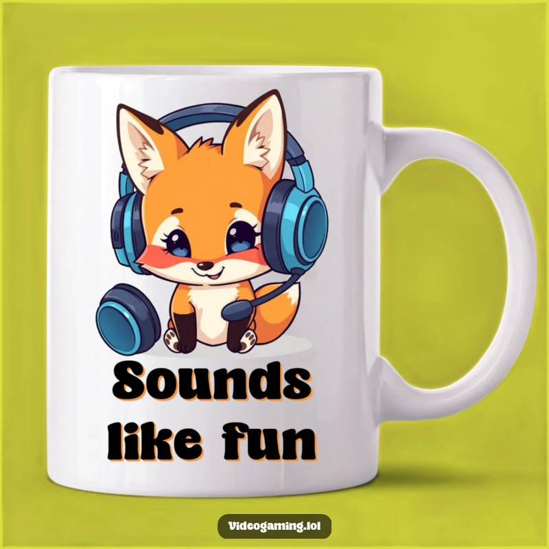 Funny Curious Fox Gamer Mug: A Hilarious Gift for Tech-Savvy Foxes