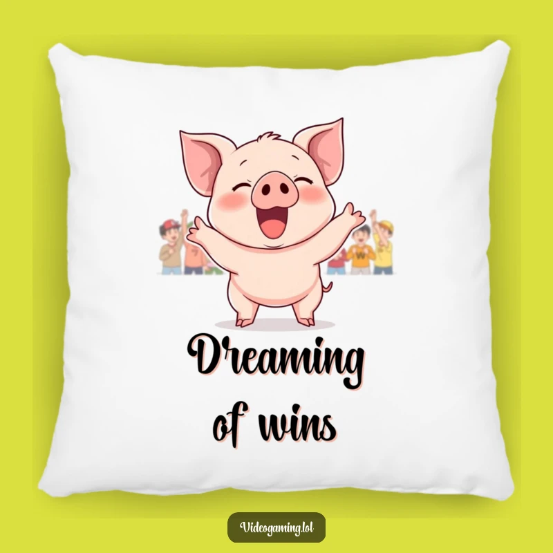 Funny Giggling Piglet Victory Pillow: Cozy Comfort for Your Winning Moments