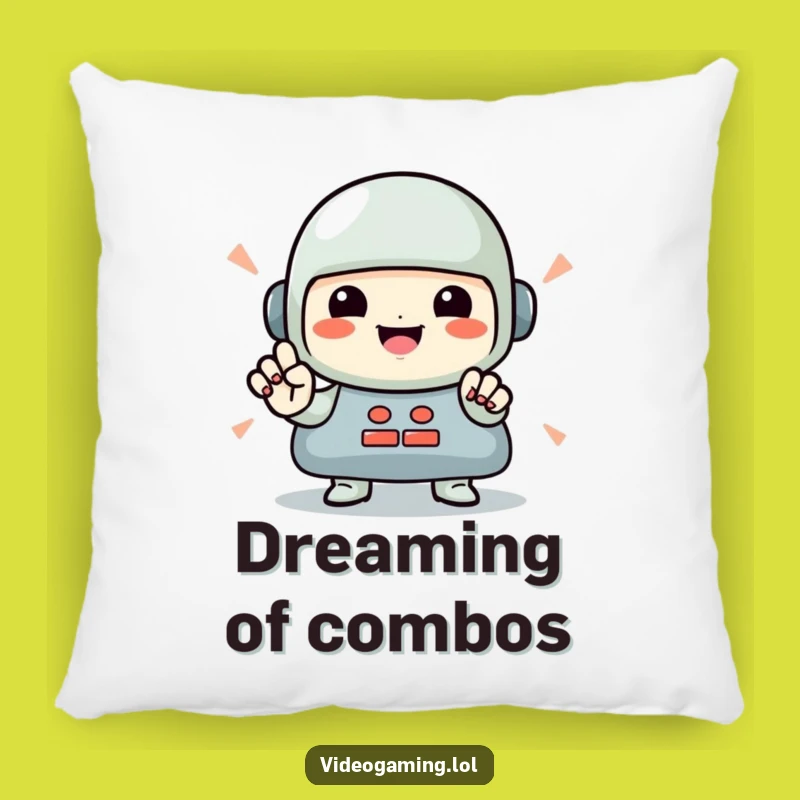 Funny Gamer Pillow: Cozy Up with Rapid Button Press Comfort!