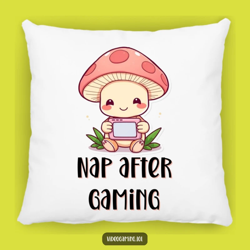 Funny Mushroom Gamer Pillow: Cozy Comfort for Playful Moments