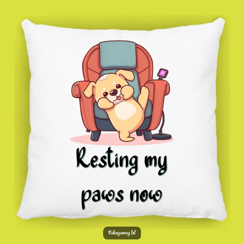 Funny Puppy Gaming Pillow - Hilarious Couch Decor for Dog Lovers