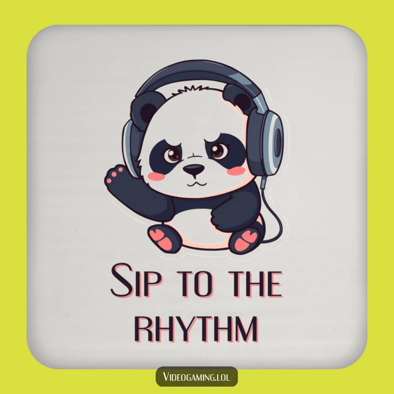 Funny Panda Coasters: Protect Surfaces with Focused Humor