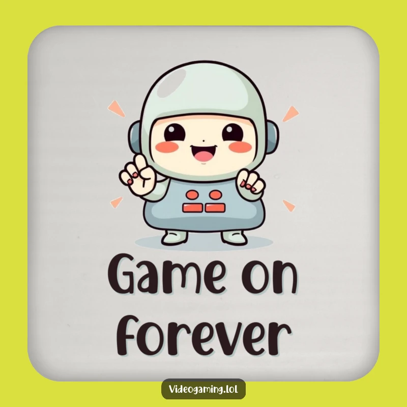 Funny Gamer Coaster: Protect Surfaces with Rapid Button Presses!