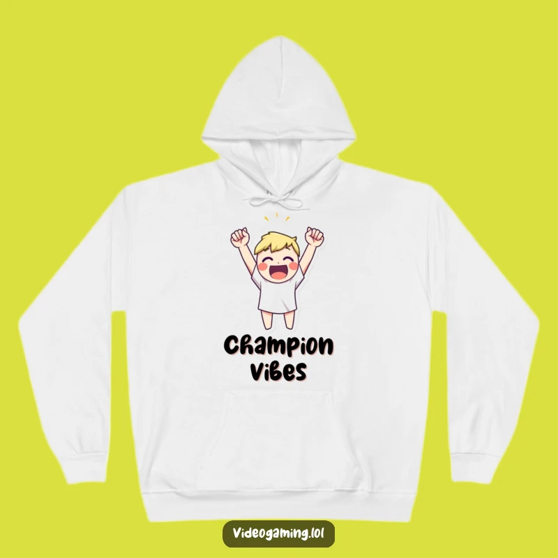Funny Victory Celebration Hoodie - Cozy Comfort for Champions