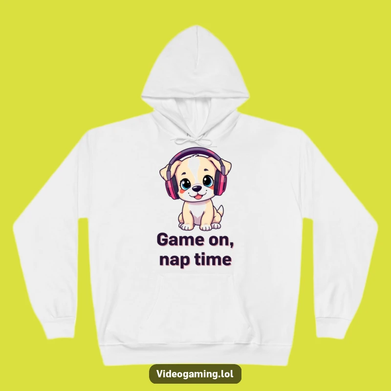 Funny Gaming Puppy Hoodie: Cozy Gamer Dog, The Ultimate Funny Gift!