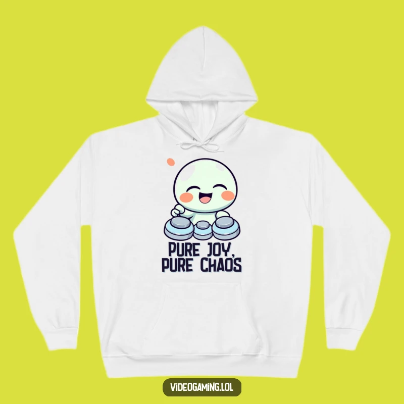 Funny Laughing Gamer Hoodie - Cozy Giggling Button Masher Apparel
