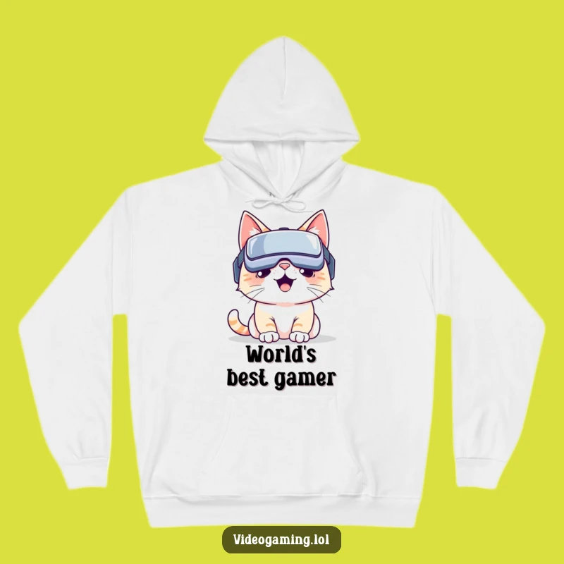 Funny VR Cat Hoodie: Cozy Up in This Hilarious Feline's Virtual Reality Adventure