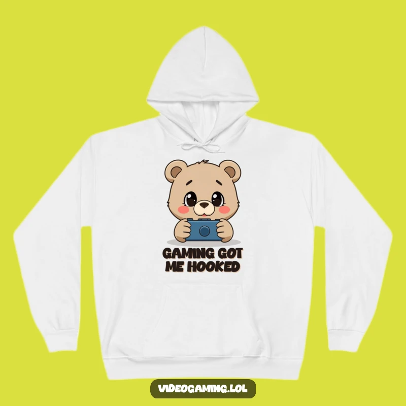 Funny Bear Gamer Hoodie: Stay Cozy While Watching Gameplay!