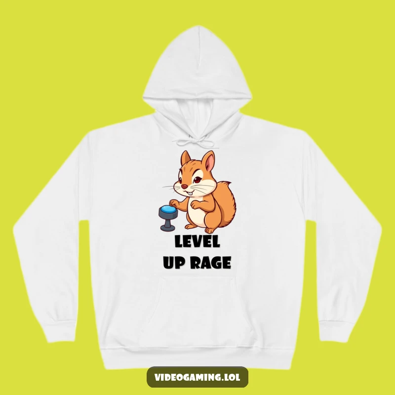 Funny Gamer Squirrel Hoodie: Cozy Gaming Gear, Hilarious Gift