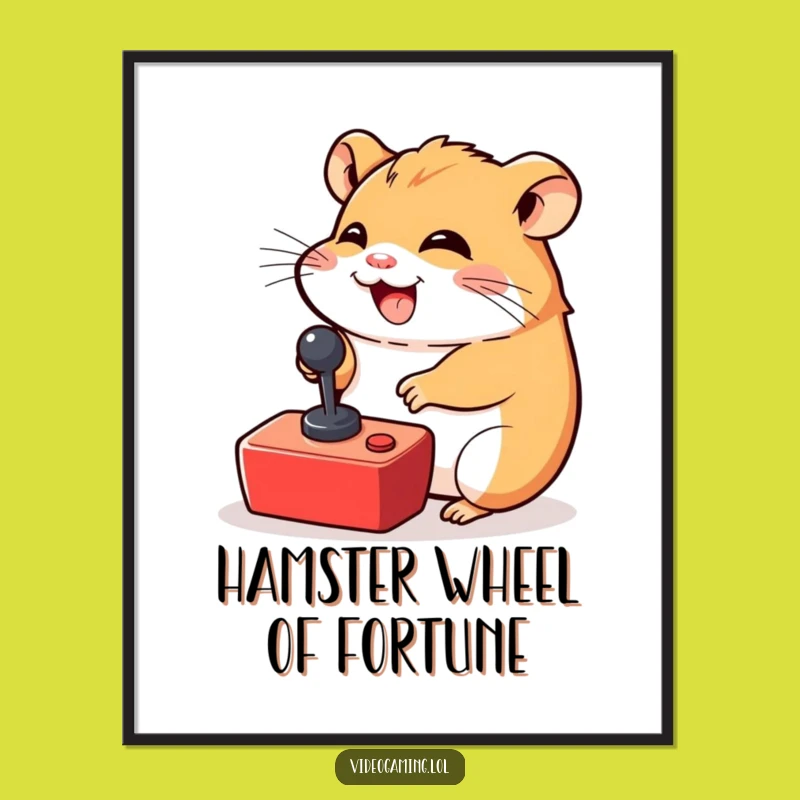 Free Printable Hamster Gaming Wall Art: Funny Downloadable Decor for Playful Spaces