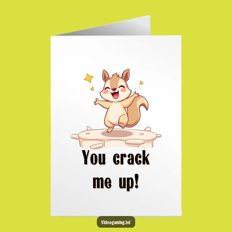 Free Printable Squirrel Gamer Birthday Card - Joyful Downloadable Gift for Winners!