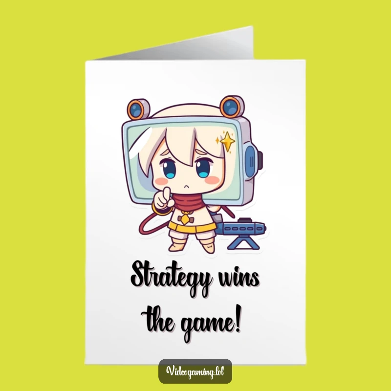 Free Printable Congrats Card: Strategic Win Analysis Funny Downloadable Gift