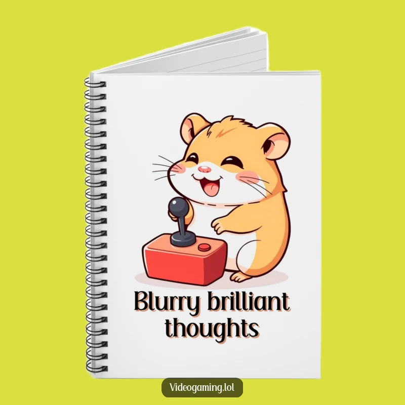 Funny Hamster Gamer Notebook - Journal Giggling Hamster, Creative Funny Gift