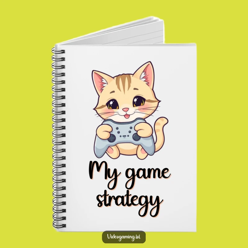 Funny Cat Gamer Notebook: Plan Your Next Victory