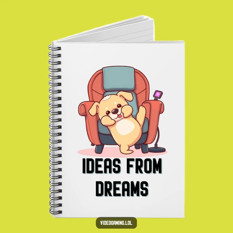 Funny Puppy Gaming Notebook - Hilarious Journal for Dog Lovers