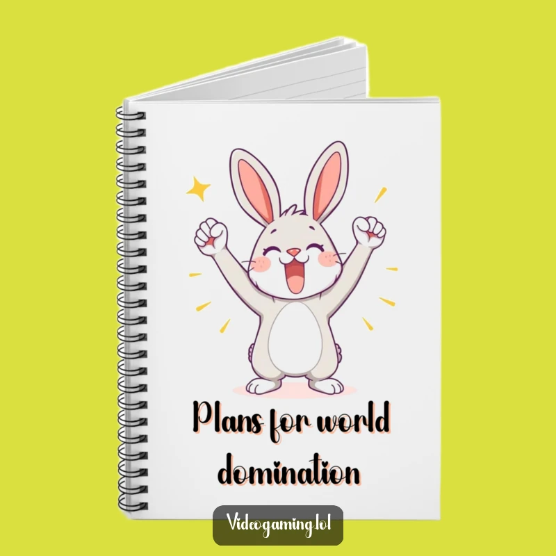 Funny Victory Bunny Notebook: Jot Down Your Triumphs with Joy