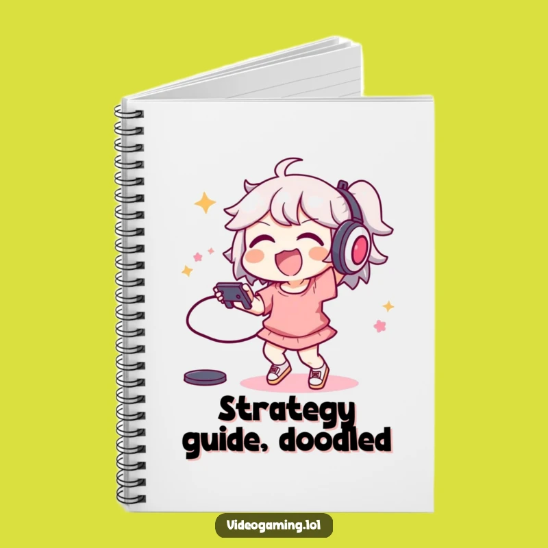 Funny Dancing Gamer Notebook - Energetic Character Controller Journal