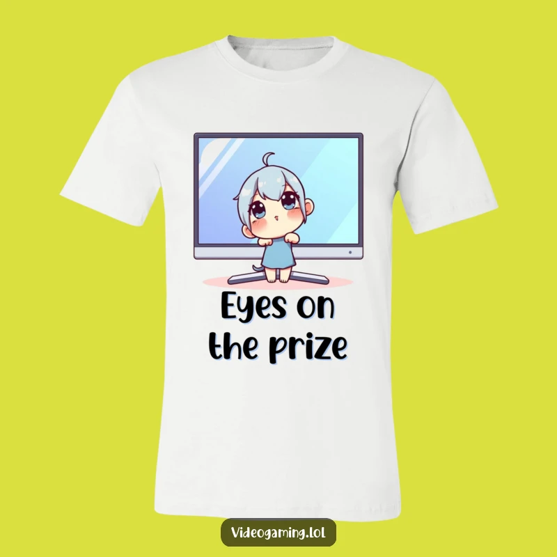 Funny Techie T-Shirt: Explore Large Monitors with Curiosity!