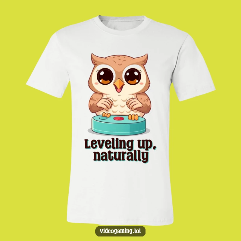 Funny Joyful Owl T-Shirt - Awesome Gaming Apparel Gift