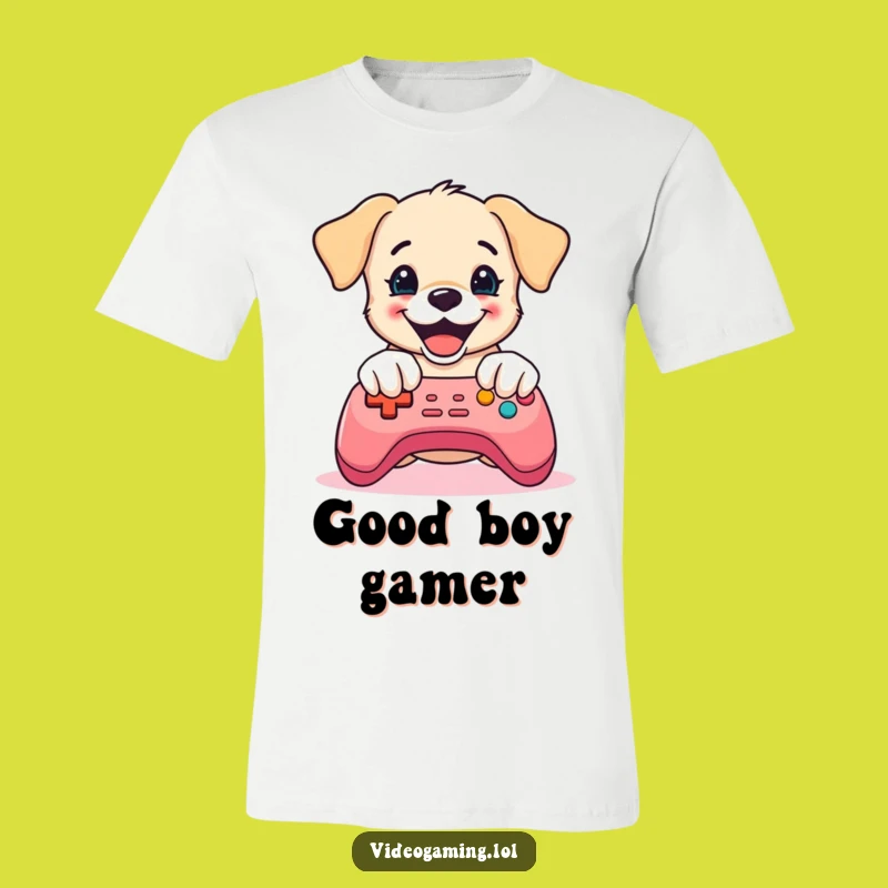 Funny Puppy Gaming T-Shirt: Controller Chaos, Ultimate Funny Gift