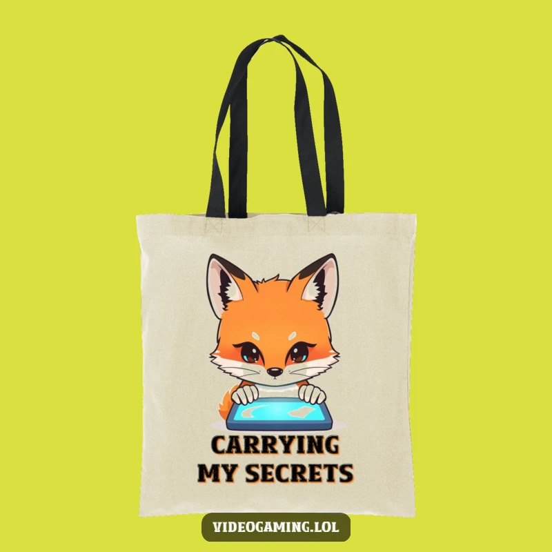 Funny Fox Curiosity Tote Bag: Carry Your Essentials with an Intense Fox!